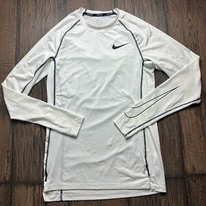 Nike White Long Sleeve Blouse